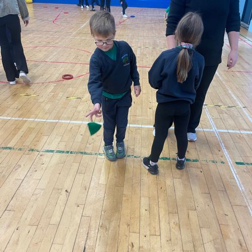 PE Lesson using Bean Bags