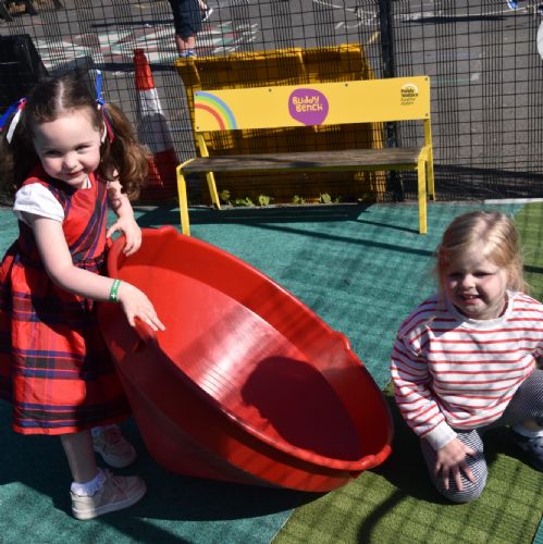 Nursery enjoying the sunshine on VE Day 80