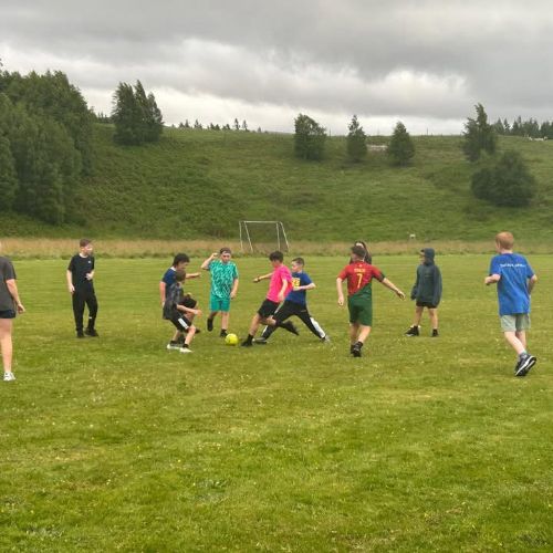 Footie on the Shinty Pitch