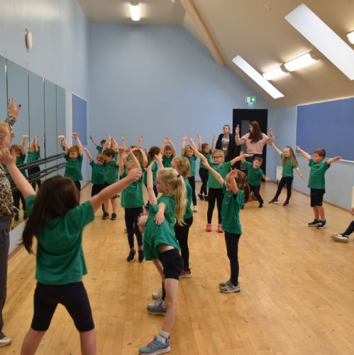 Yr2 Dance Lesson in the Studio