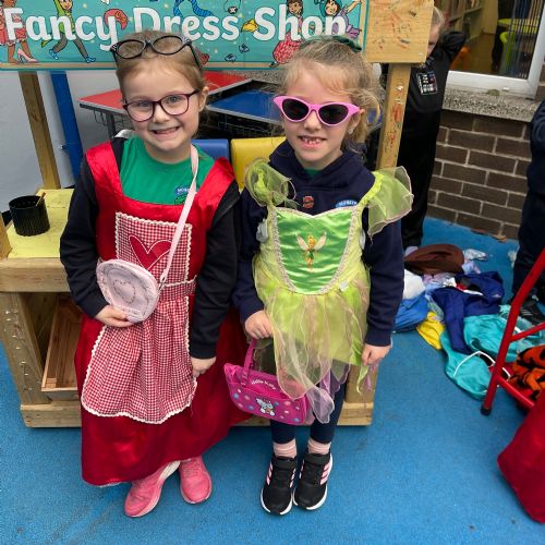 Enjoying the Fancy Dress Shop