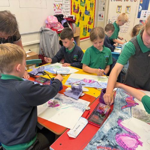 Painting Dinosaurs